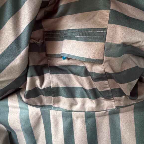 Mountain Hardwear Green/Tan Striped Barnsie Jacket in Women's Large - Picture 11 of 15